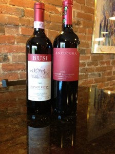 Busi Chianti Rufina & Antucura Cabernet Sauvignon!