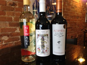 Today we are tasting New Age White, Tarot Grenache & Altamira de los Andes Reserve Malbec!