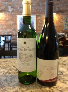 Bastille Day tasting: Chateau Sylvain Raymond Graves white Bordeaux & Domaine Galevan Paroles de Femme Cotes du Rhone!