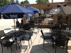 Wine Garden with umbrellas