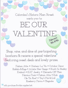 Valentine's Day main street ad