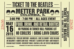 Ticket to the Beatles poster 2015