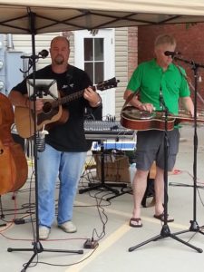 Rich Heier & Dave Hardin on the patio