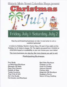 Christmas in July event 2016